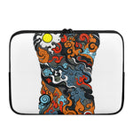 Japanese Elemental Tattoo Print Laptop Sleeve