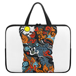 Japanese Elemental Tattoo Print Laptop Sleeve With Handle