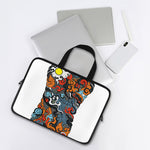 Japanese Elemental Tattoo Print Laptop Sleeve With Handle