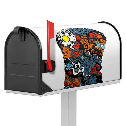 Japanese Elemental Tattoo Print Mailbox Cover