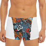 Japanese Elemental Tattoo Print Men's Short Boxer Briefs