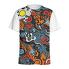 Japanese Elemental Tattoo Print Men's Sports T-Shirt