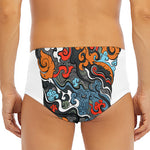 Japanese Elemental Tattoo Print Men's Triangle Swim Briefs