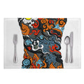 Japanese Elemental Tattoo Print Placemat
