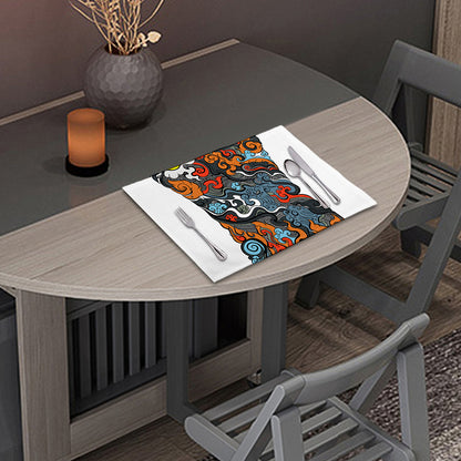 Japanese Elemental Tattoo Print Placemat
