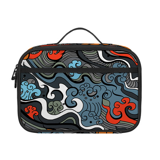 Japanese Elemental Tattoo Print Portable Lunch Bag