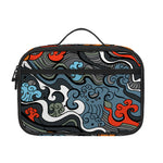 Japanese Elemental Tattoo Print Portable Lunch Bag