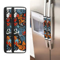 Japanese Elemental Tattoo Print Refrigerator Handle Covers