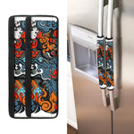 Japanese Elemental Tattoo Print Refrigerator Handle Covers