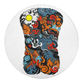 Japanese Elemental Tattoo Print Round Blanket