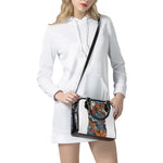 Japanese Elemental Tattoo Print Shoulder Handbag