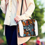 Japanese Elemental Tattoo Print Shoulder Strap Bible Bag