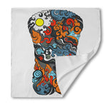 Japanese Elemental Tattoo Print Silk Bandana