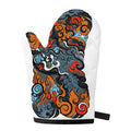 Japanese Elemental Tattoo Print Single Oven Mitt