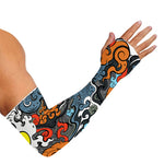 Japanese Elemental Tattoo Print Sun Protection Arm Sleeves