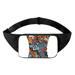 Japanese Elemental Tattoo Print Waist Bag