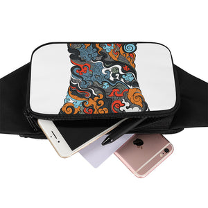 Japanese Elemental Tattoo Print Waist Bag