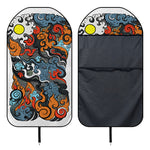 Japanese Elemental Tattoo Print Waterproof Car Seat Cover