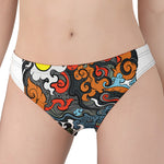 Japanese Elemental Tattoo Print Women's Panties