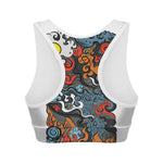 Japanese Elemental Tattoo Print Women's Sports Bra