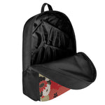 Japanese Flower Print 17 Inch Backpack
