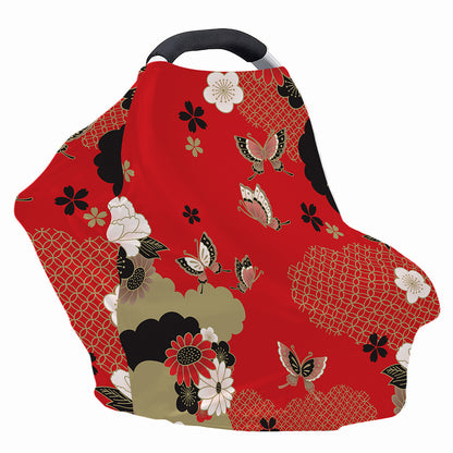 Japanese Flower Print Baby Seat Cover