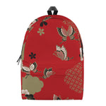 Japanese Flower Print Backpack