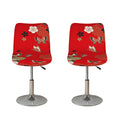 Japanese Flower Print Bar Stool Covers