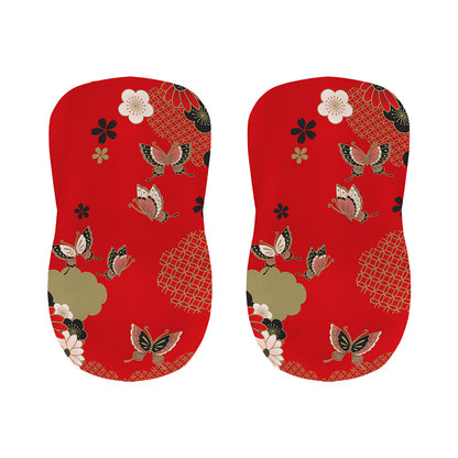 Japanese Flower Print Bar Stool Covers