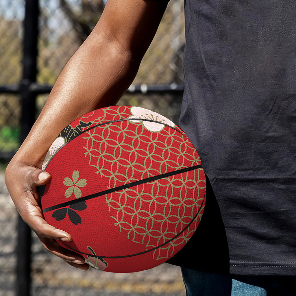 Japanese Flower Print Basketball