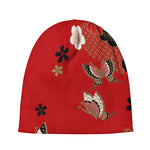 Japanese Flower Print Beanie