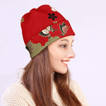 Japanese Flower Print Beanie