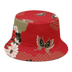 Japanese Flower Print Bucket Hat