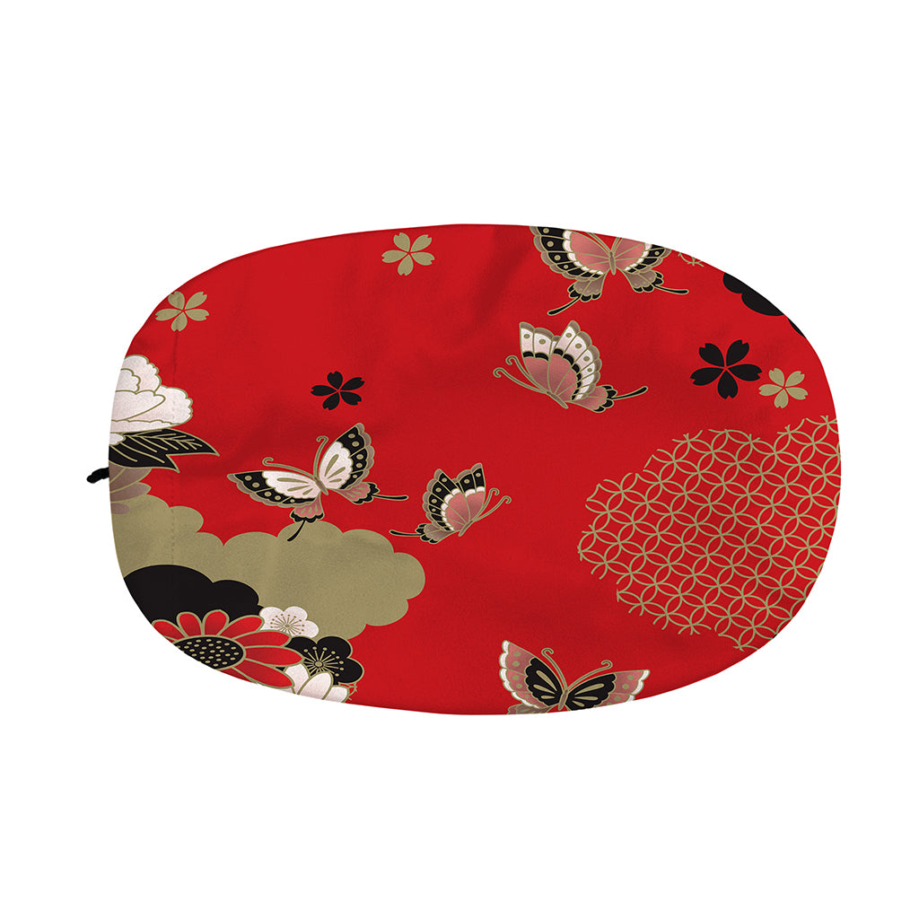 Japanese Flower Print Car Side Mirror Covers