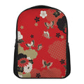 Japanese Flower Print Casual Backpack