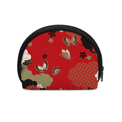 Japanese Flower Print Coin Purse