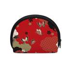 Japanese Flower Print Coin Purse