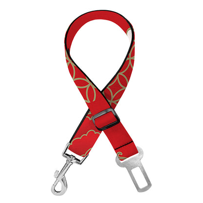 Japanese Flower Print Dog Seat Belt