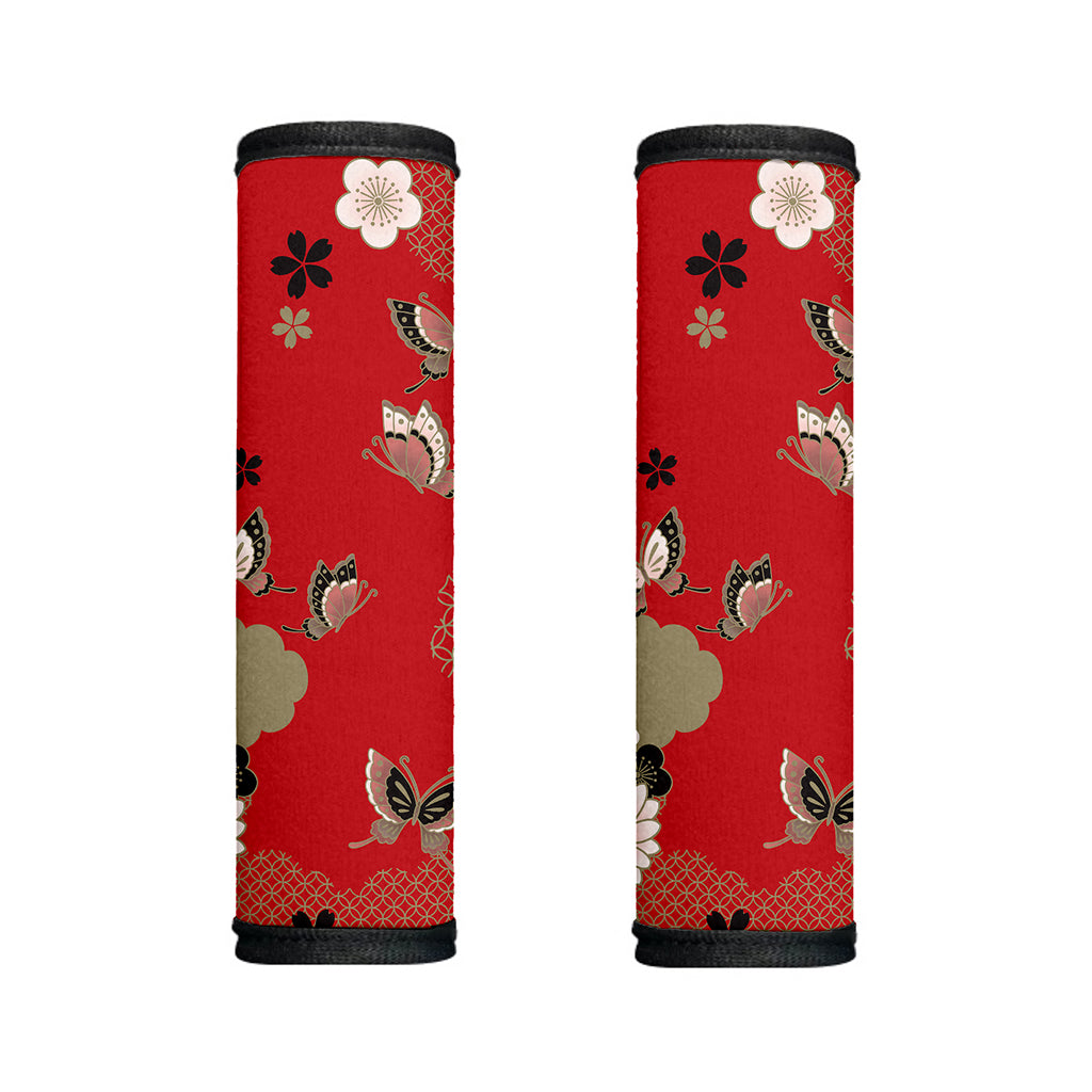 Japanese Flower Print Handle Covers