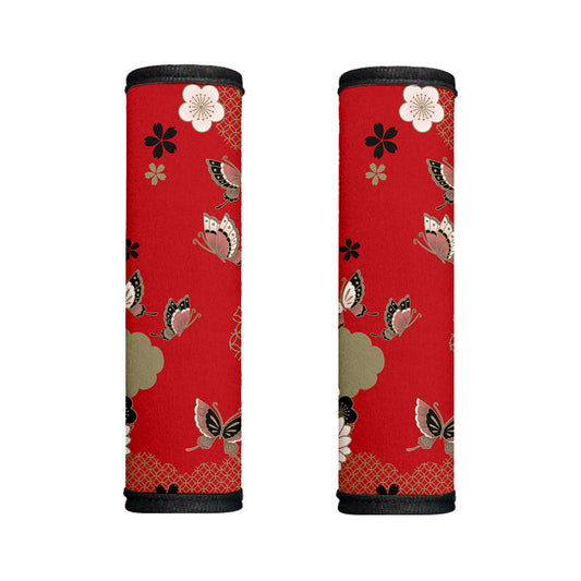 Japanese Flower Print Handle Covers