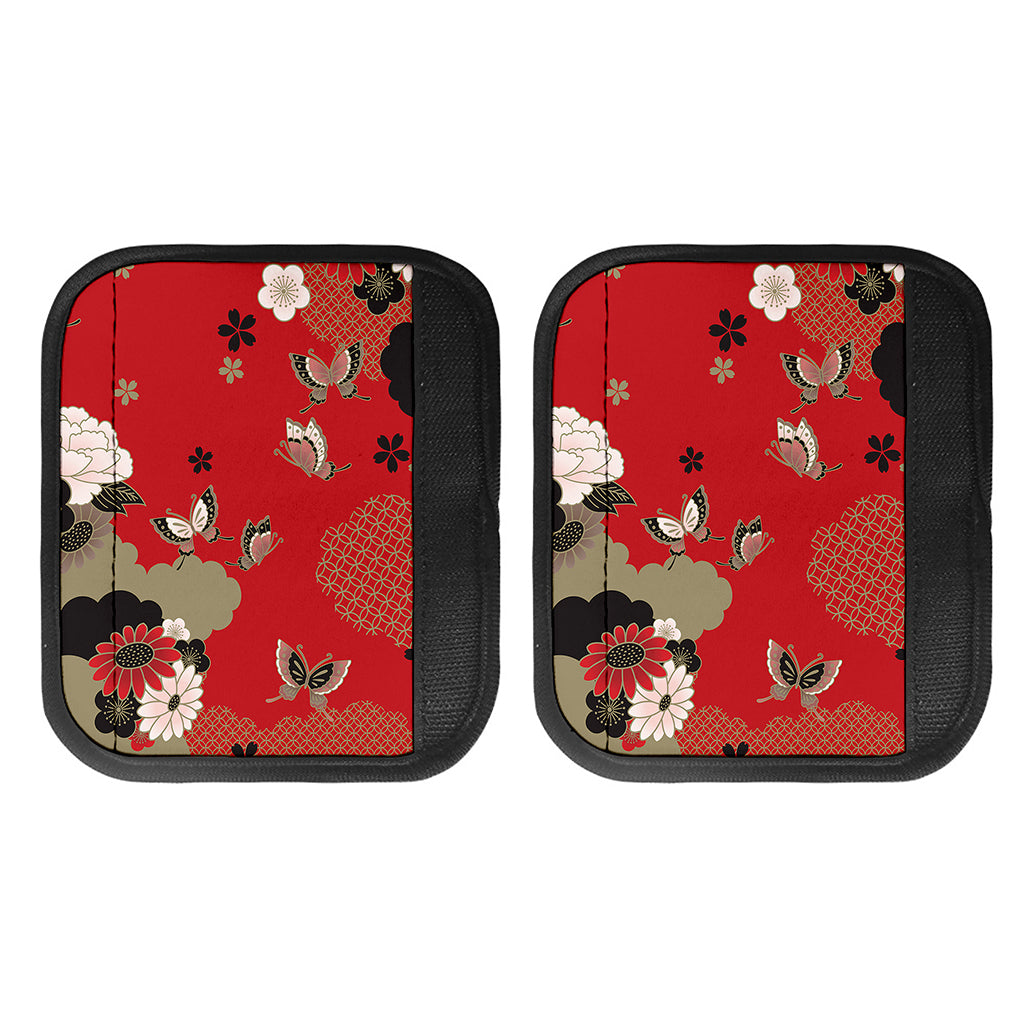 Japanese Flower Print Handle Covers