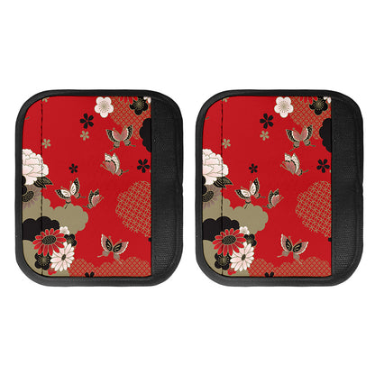 Japanese Flower Print Handle Covers