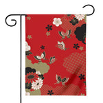 Japanese Flower Print House Flag
