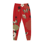 Japanese Flower Print Jogger Pants