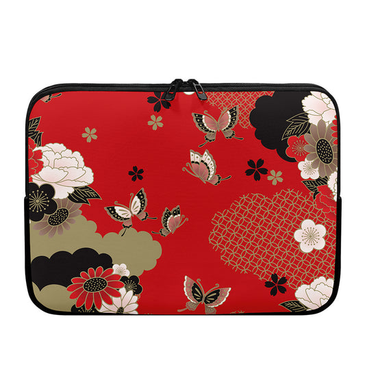 Japanese Flower Print Laptop Sleeve