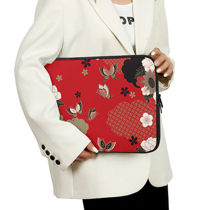 Japanese Flower Print Laptop Sleeve