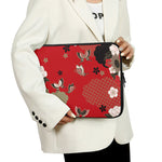 Japanese Flower Print Laptop Sleeve