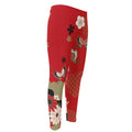 Japanese Flower Print Men's Compression Pants
