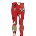 Japanese Flower Print Men's Leggings