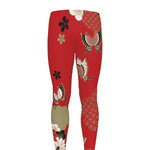 Japanese Flower Print Men's leggings